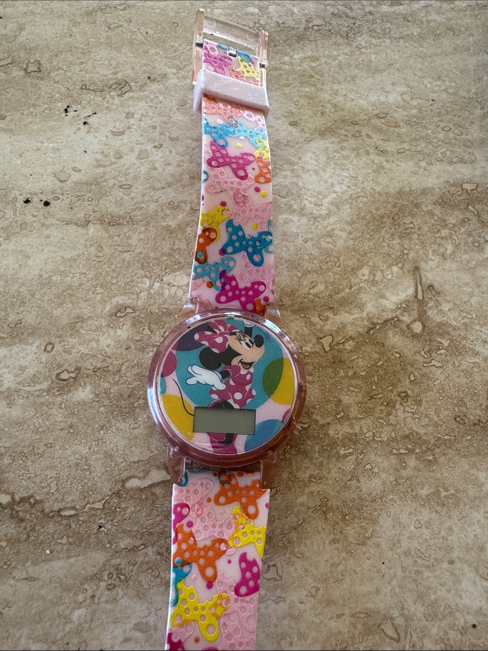 Children's Pink Minnie Mouse Digital Watch
